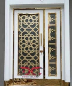 Altın Desenli Apartman Giriş Kapısı DR-100