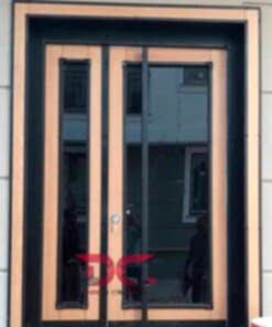 Siyah Şeritli Apartman Giriş Kapısı DR-101