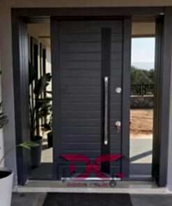 Antrasit Büyük Apartman Giriş Kapısı DR-119