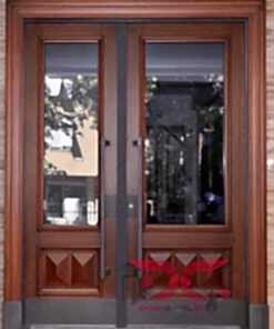 Ahşap Çift Kanat Apartman Giriş Kapısı DR-121