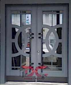 Çift Kanat Antrasit Apartman Giriş Kapısı DR-122