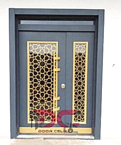 Gold Desenli Apartman Giriş Kapısı DR-125
