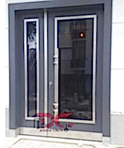 Siyah Camlı Apartman Giriş Kapısı DR-102
