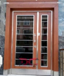 Ahşap Bölmeli Apartman Giriş Kapısı DR-103