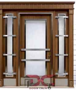 Ahşap Bina Apartman Giriş Kapısı DR-143