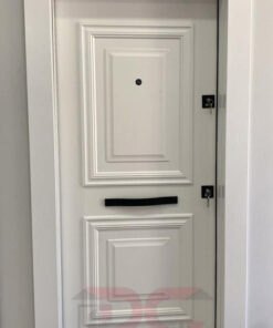 Beyaz Daire Çelik Kapı DR-001
