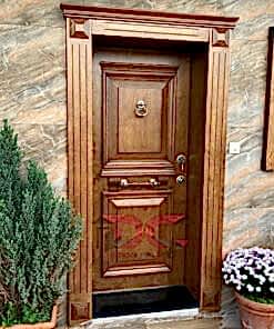 Kahverengi Ahşap Çelik Kapı DR-014