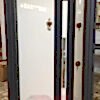 Siyah Detaylı Beyaz Daire Çelik Kapı DR-002