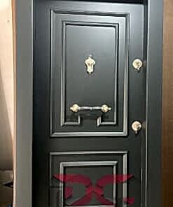 Antrasit Ahşap Çelik Kapı DR-024
