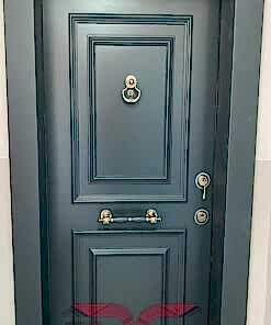 Antrasit Ahşap Çelik Kapı DR-036