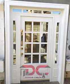 Aynalı Beyaz Villa Kapısı DR-217