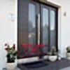 Buzlu Cam Detay Villa Kapısı DR-218