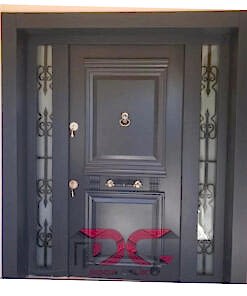 Ferforje Detay Antrasit Villa Kapısı DR-201