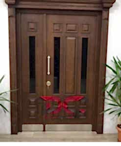 Ahşap Camlı Villa Kapısı Modeli DR-239