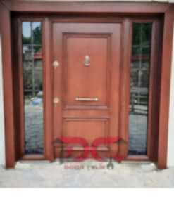 2 Cam Bölmeli Ahşap Villa Kapısı DR-237