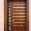 Ahşap Çizgi Desenli Villa Kapı Modeli DR-252